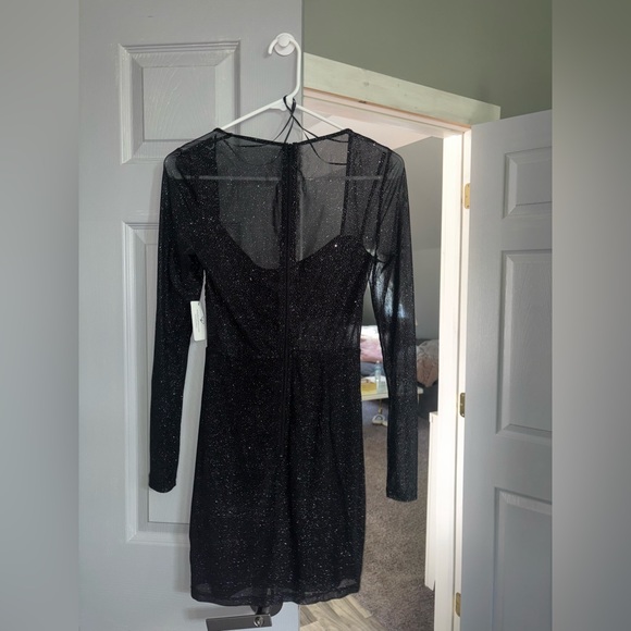 Windsor Sparkle Black Mini Dress - Picture 5 of 6